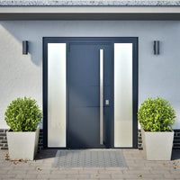 Fioriere da Giardino 2 pz 50x50x50 cm in Acciaio Inox