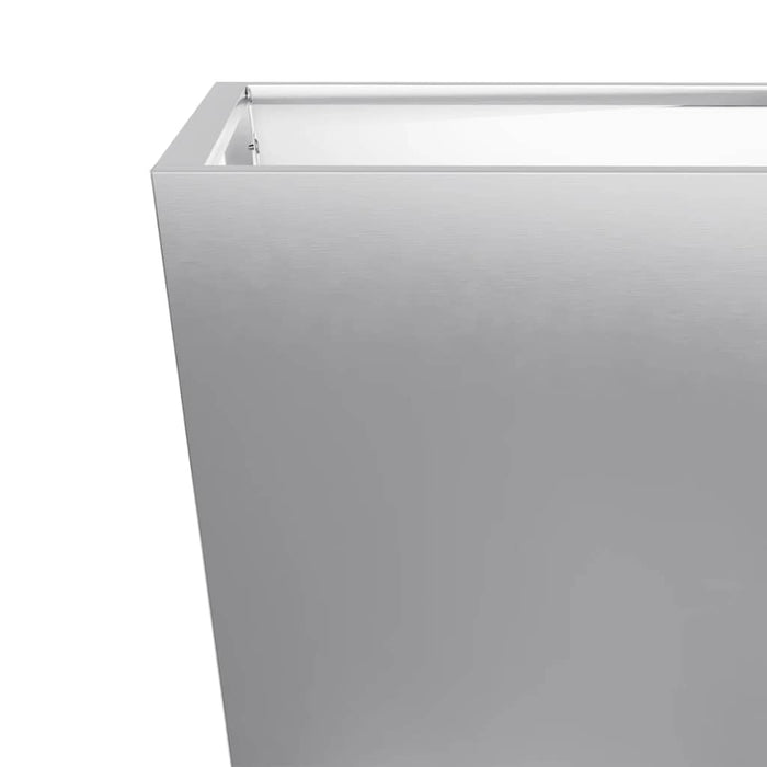 Fioriera da Giardino-Vaso da Esterno 50x50x50 cm in Acciaio Zincato 566996