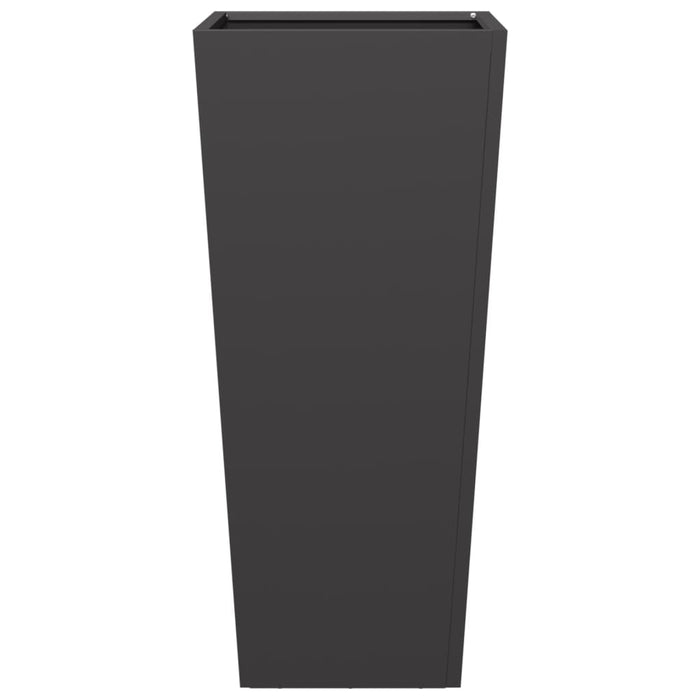 Fioriera da Giardino Nera 35x35x75 cm in Acciaio 851080