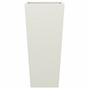 Vaso rialzato per fioriere piante fiori giardino terrazze set da 2 35 x 35 x 75 cm acciaio bianco 02_0038940
