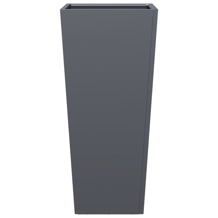 Fioriera da Giardino Antracite 35x35x75 cm in Acciaio 851084