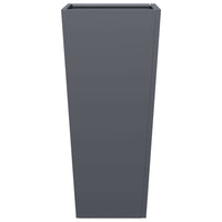 Fioriera da Giardino-Vaso da Esterno Antracite 35x35x75 cm in Acciaio