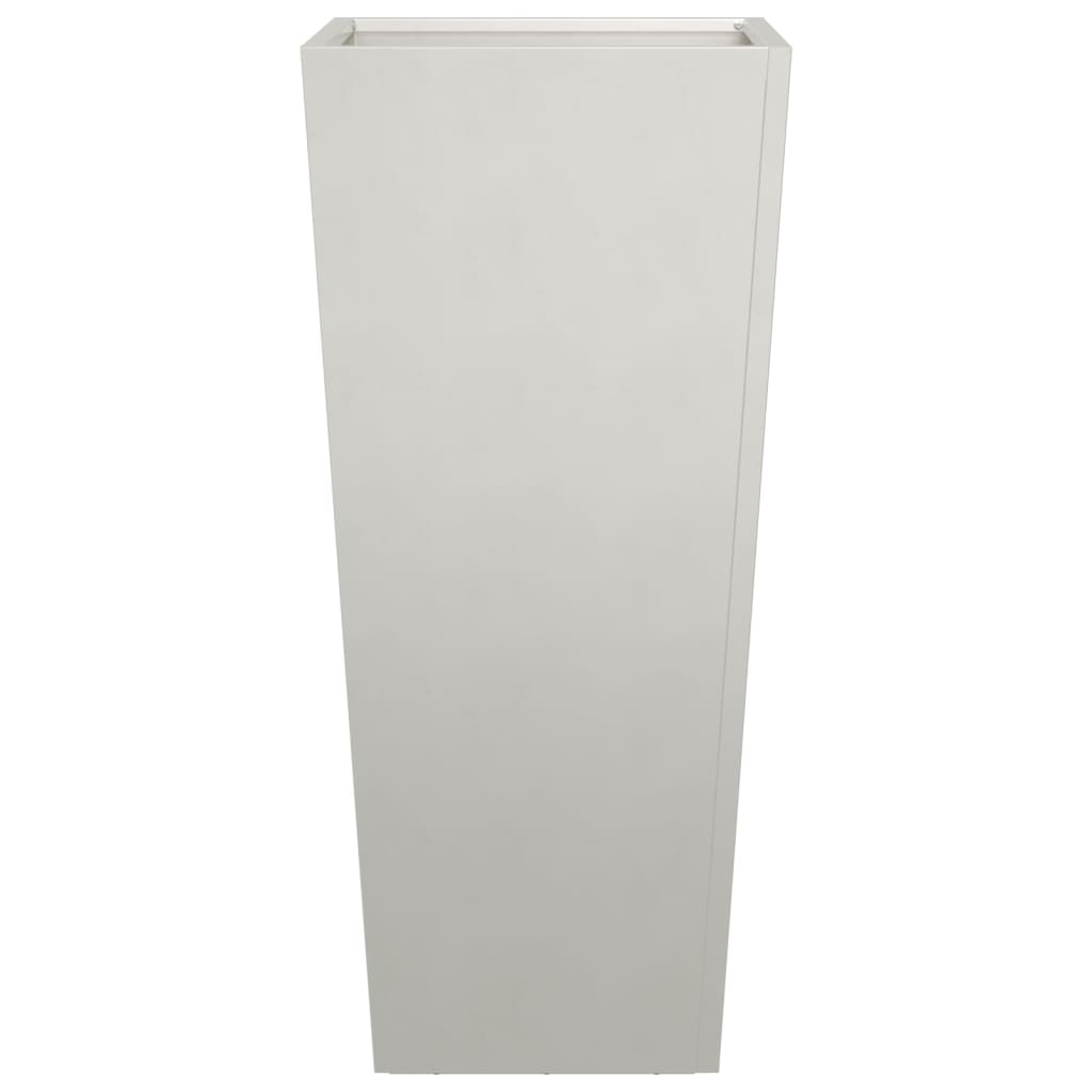 Fioriera da Giardino 35x35x75 cm in Acciaio Inox 851088