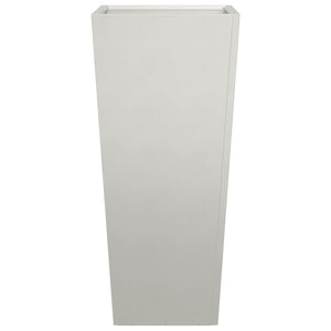 Vassoio per fioriera aiuola rialzata piante fiori terrazzo giardino 35 x 35 x 75 cm acciaio inox grigio chiaro 02_0037516