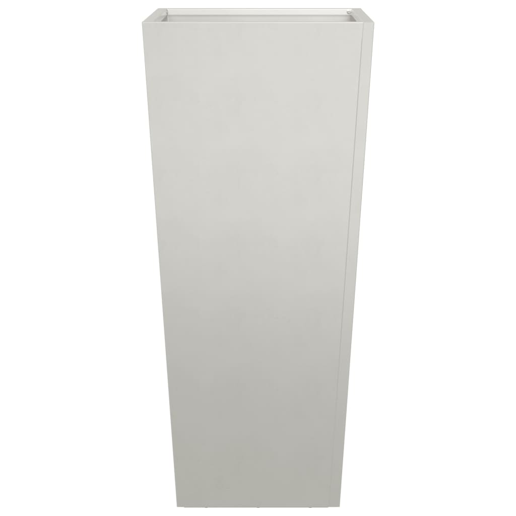 Fioriera da Giardino 35x35x75 cm in Acciaio Inox