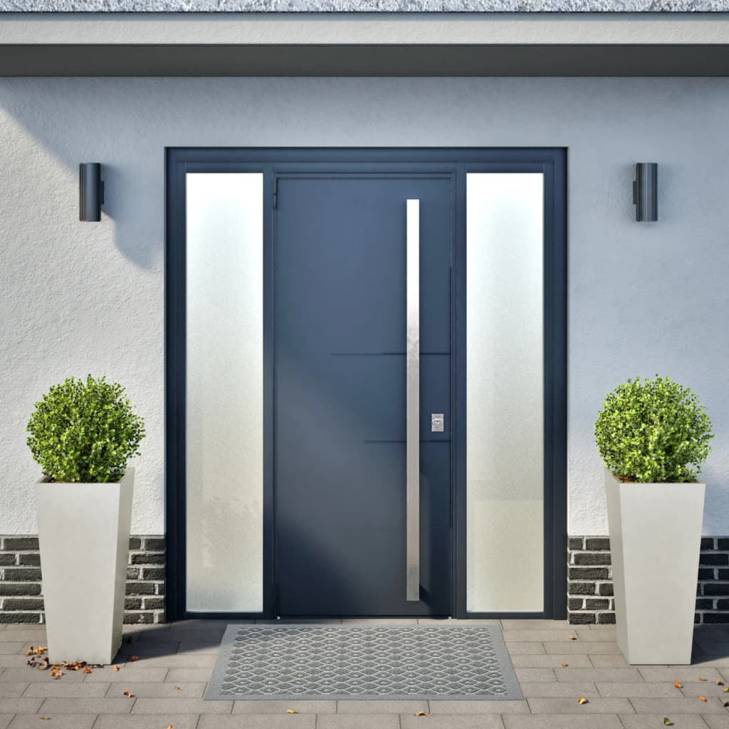 Fioriere da Giardino 2 pz 35x35x75 cm in Acciaio Inox