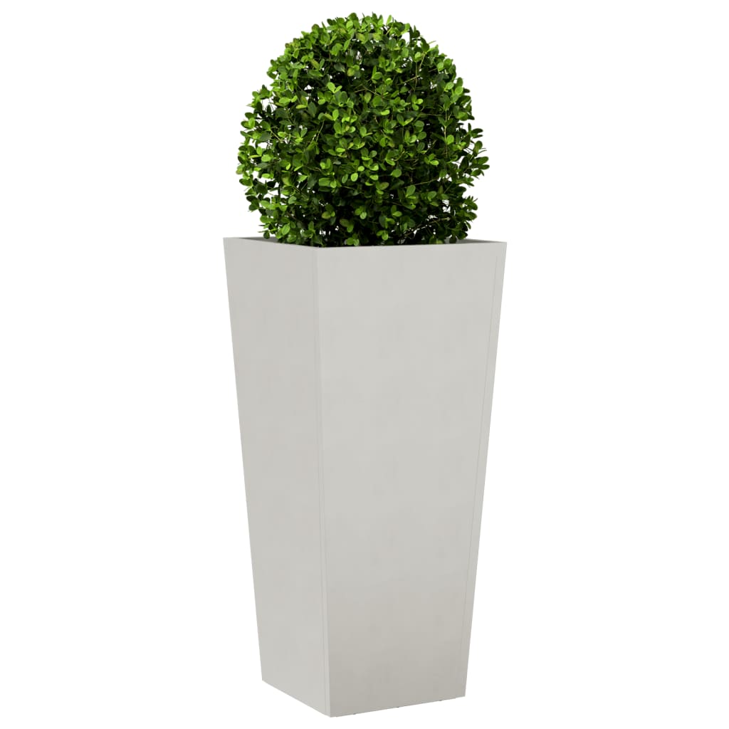 Fioriere da Giardino 2 pz 35x35x75 cm in Acciaio Inox 851089