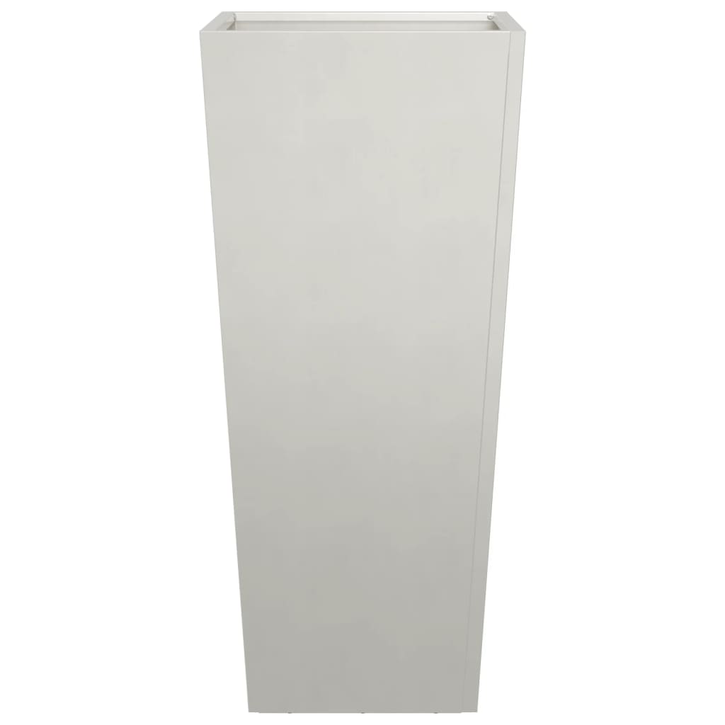 Fioriere da Giardino 2 pz 35x35x75 cm in Acciaio Inox 851089