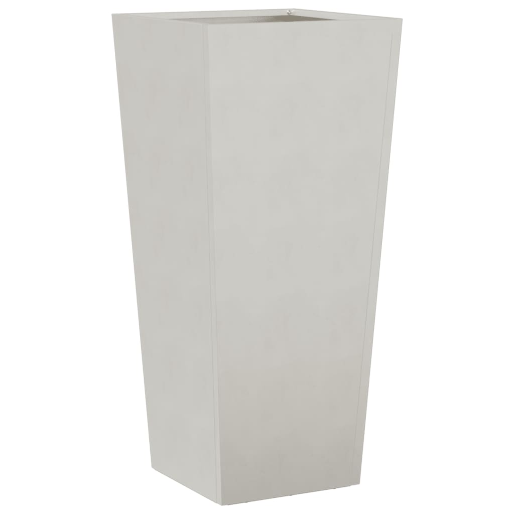 Vaso per fioriera aiuola rialzata piante fiori giardino terrazze set da 2 35 x 35 x 75 cm acciaio inox grigio chiaro 02_0038944