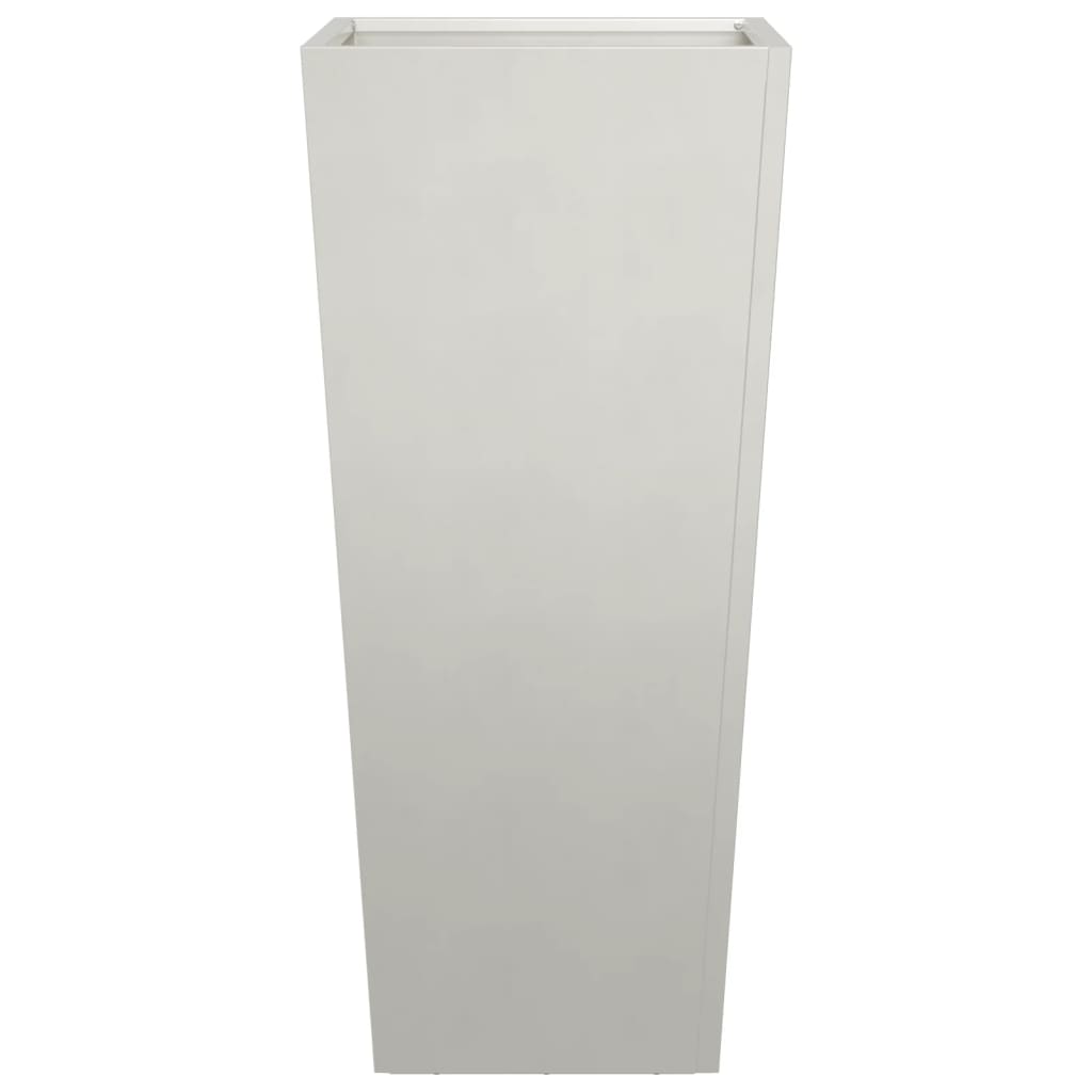 Fioriere da Giardino 2 pz 35x35x75 cm in Acciaio Inox 851089