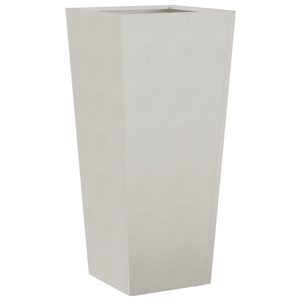 Vaso per fioriera aiuola rialzata piante fiori giardino terrazze set da 2 35 x 35 x 75 cm acciaio inox grigio chiaro 02_0038944