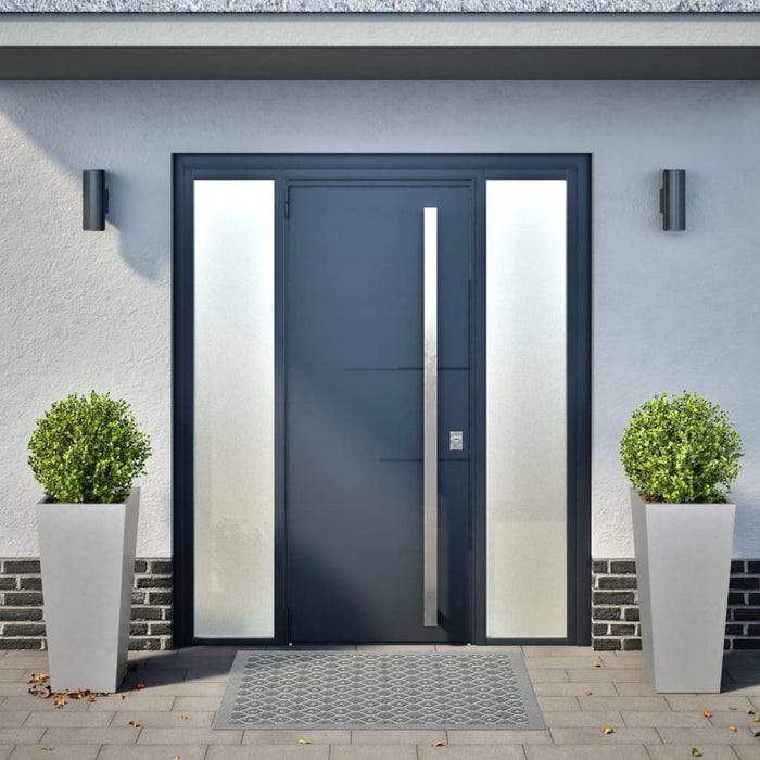 vidaXL Fioriere da Giardino 2 pz 35x35x75 cm in Acciaio Zincato