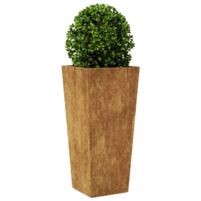 vidaXL Fioriera da Giardino 35x35x75 cm in Acciaio Corten