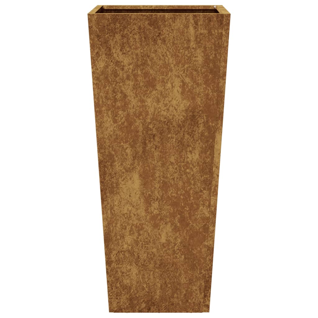 Fioriera da Giardino 35x35x75 cm in Acciaio Corten 851092