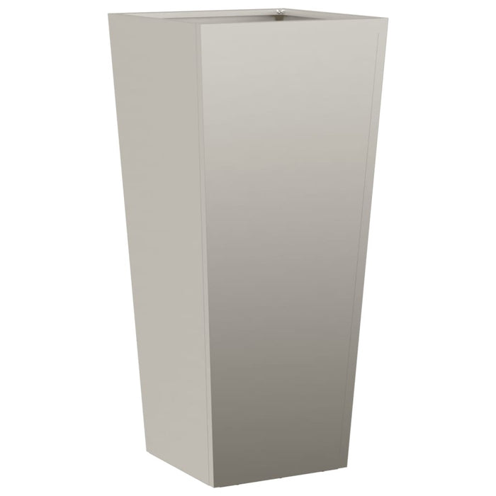 Fioriera rialzata per terrazza da giardino 35 x 35 x 75 cm in acciaio corten Marrone 02_0037514