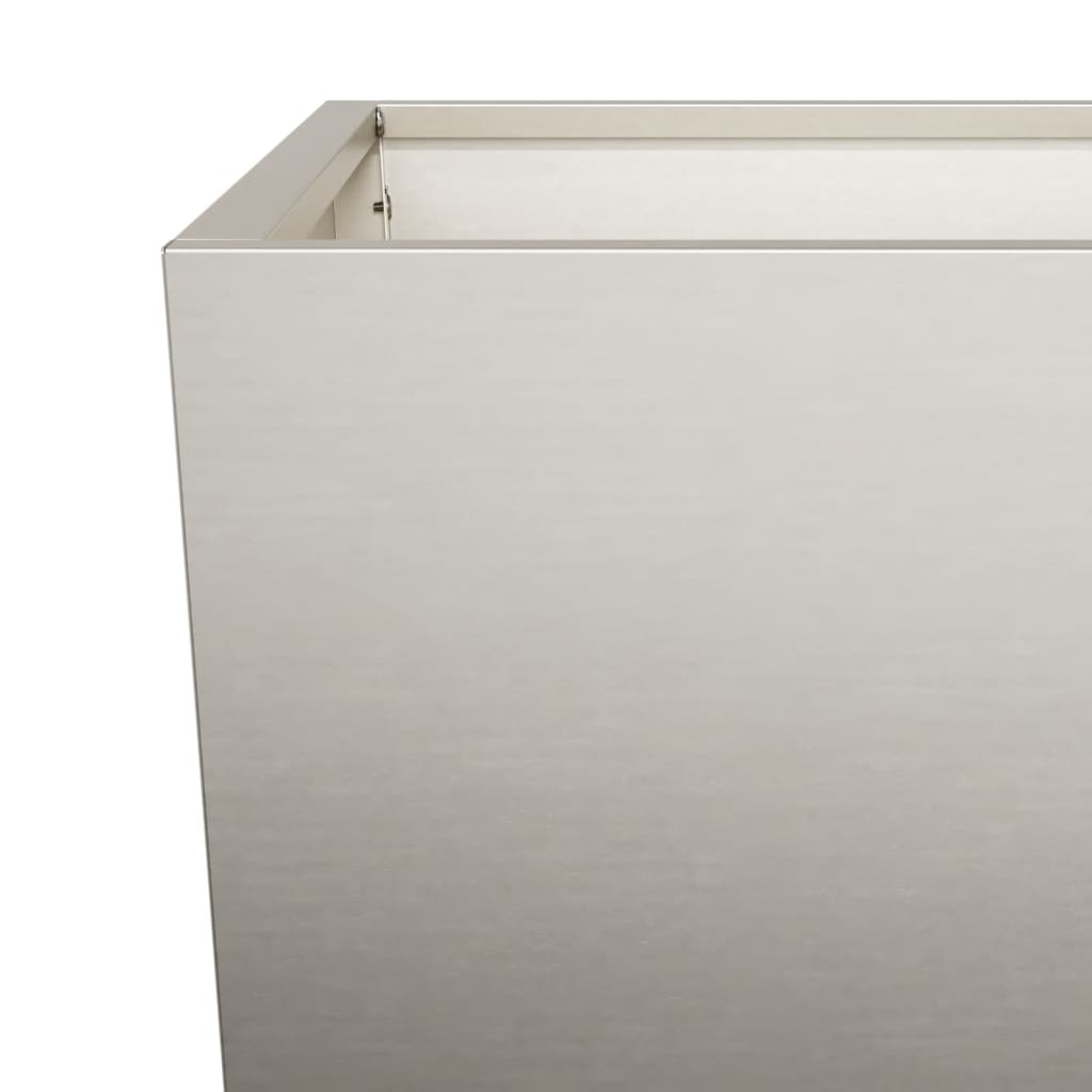 Fioriera da Giardino 35x35x75 cm in Acciaio Corten 851092