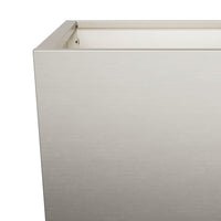 Fioriera rialzata per terrazza da giardino 35 x 35 x 75 cm in acciaio corten Marrone 02_0037514