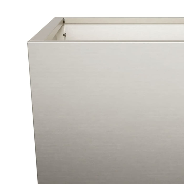 Fioriera rialzata per terrazza da giardino 35 x 35 x 75 cm in acciaio corten Marrone 02_0037514