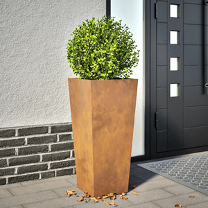 vidaXL Fioriera da Giardino 35x35x75 cm in Acciaio Corten
