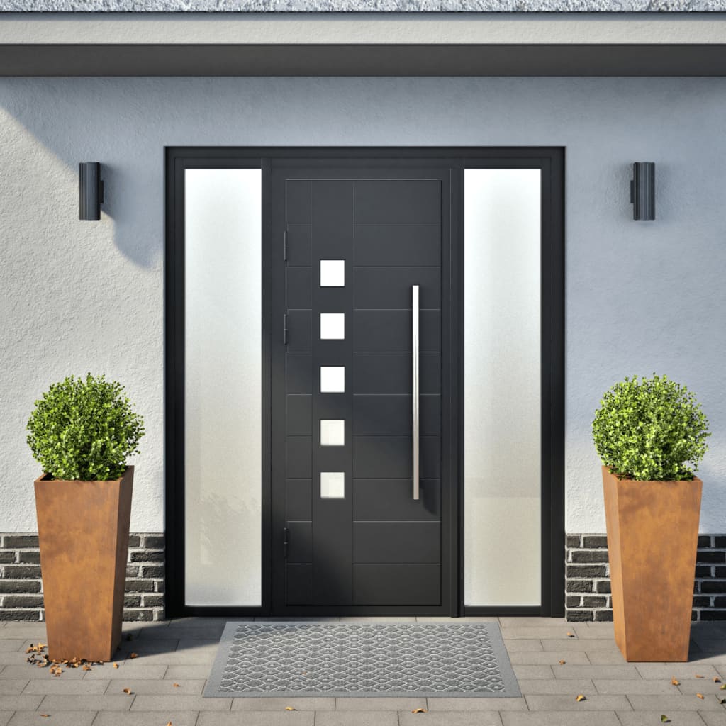 Fioriere da Giardino 2 pz 35x35x75 cm in Acciaio Corten 851093