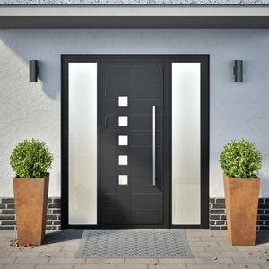 Fioriere da Giardino 2 pz 35x35x75 cm in Acciaio Corten 851093