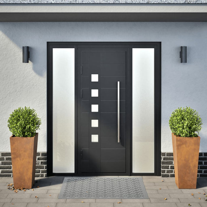 vidaXL Fioriere da Giardino 2 pz 35x35x75 cm in Acciaio Corten