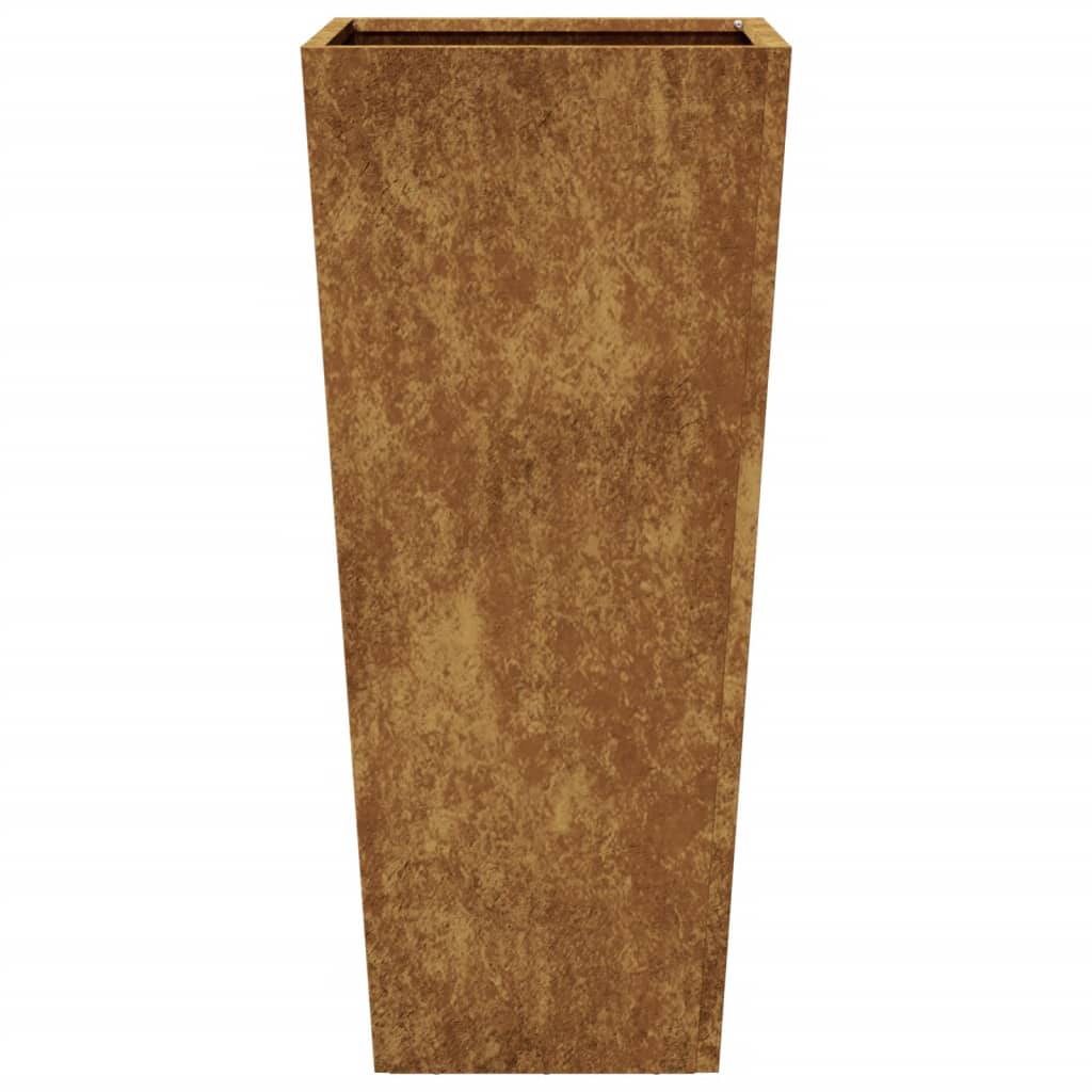 Fioriere da Giardino 2 pz 35x35x75 cm in Acciaio Corten 851093