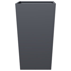 Fioriera da Giardino-Vaso da Esterno Antracite 45x45x75 cm in Acciaio