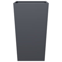 Fioriere da Giardino 2 pz Antracite 45x45x75 cm in Acciaio 851099