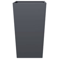 Fioriere da Giardino 2 pz Antracite 45x45x75 cm in Acciaio 851099