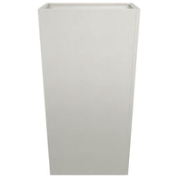 Vaso per fioriera aiuola rialzata piante fiori giardino terrazze set da 2 45 x 45 x 75 cm acciaio inox grigio chiaro 02_0038983