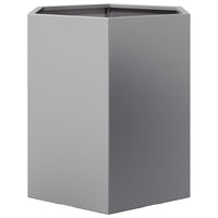 Fioriere da Giardino 2 pz Esagono 46x40x45cm Acciaio Zincato 851119