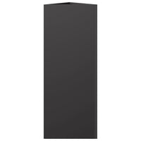 vidaXL Fioriera da Giardino Nera Triangolare 30x26x75 cm in Acciaio