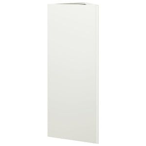 Fioriera da Giardino Bianca Triangolare 30x26x75 cm in Acciaio 851145