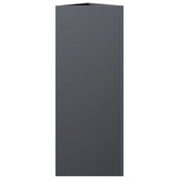 Fioriera da Giardino-Vaso da Esterno Antracite Triangolare 30x26x75 cm Acciaio