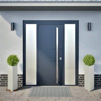 Fioriere da Giardino 2 pz Triangolari 35x35x75 cm Acciaio Inox