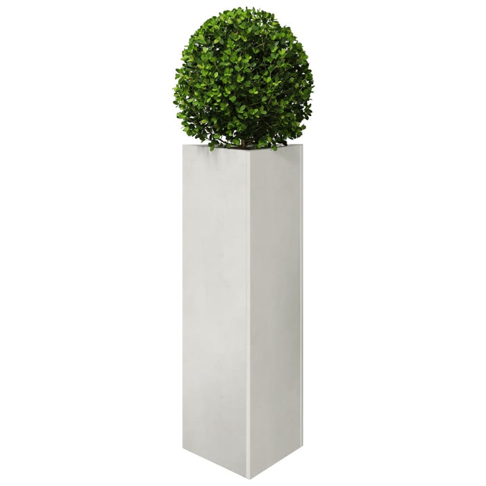 Fioriere da Giardino 2 pz Triangolari 35x35x75 cm Acciaio Inox