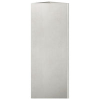 Fioriere da Giardino 2 pz Triangolari 35x35x75 cm Acciaio Inox