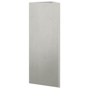 Fioriere da Giardino 2 pz Triangolari 35x35x75 cm Acciaio Inox