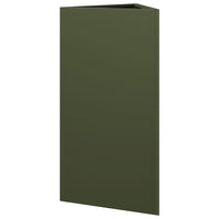 vidaXL Fioriera Verde Oliva Triangolare 40x34,5x70 cm in Acciaio