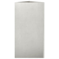 Fioriera da Giardino-Vaso da Esterno-Contenitore per Piante Triangolare 40x34,5x70 cm in Acciaio Inox