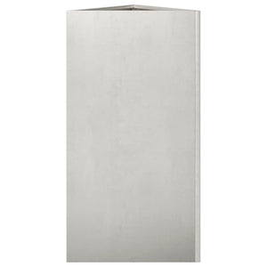 Fioriera da Giardino Triangolare 40x34,5x70 cm in Acciaio Inox