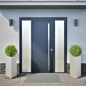 Fioriere da Giardino 2 pz Triangolari 40x40x75 cm Acciaio Inox