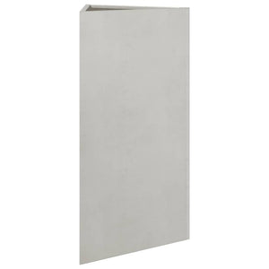 Fioriere da Giardino 2 pz Triangolari 40x40x75 cm Acciaio Inox 851166