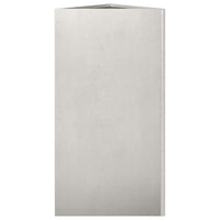 Fioriere da Giardino 2 pz Triangolari 40x40x75 cm Acciaio Inox 851166