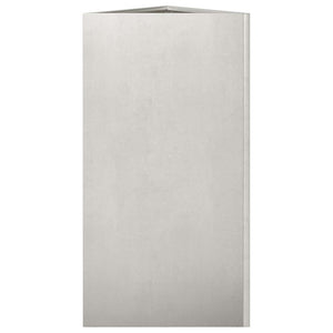 Fioriere da Giardino 2 pz Triangolari 40x40x75 cm Acciaio Inox