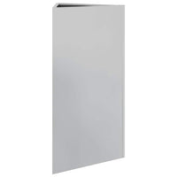 Fioriera da Giardino Triangolare 40x40x75 cm Acciaio Zincato