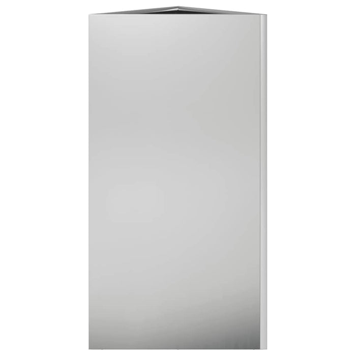 Fioriera da Giardino Triangolare 40x40x75 cm Acciaio Zincato 851167