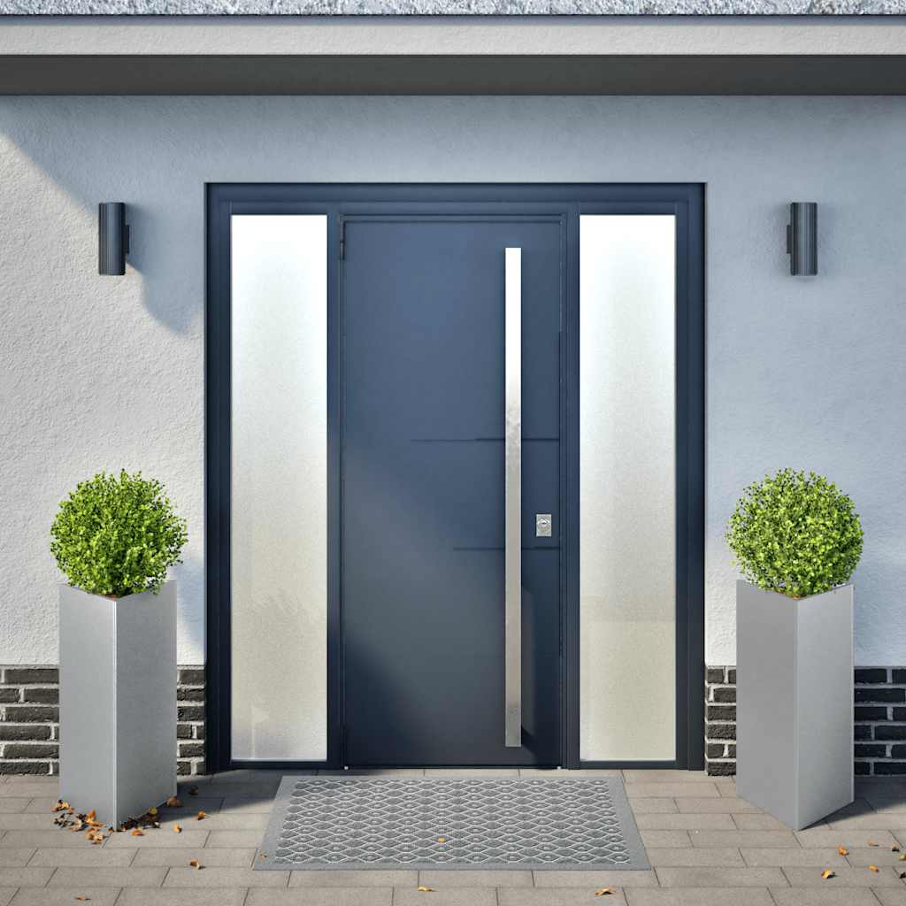 vidaXL Fioriere 2 pz Triangolari 40x40x75 cm in Acciaio Zincato