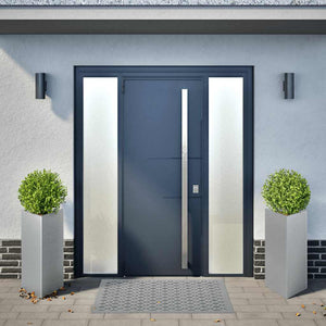 vidaXL Fioriere 2 pz Triangolari 40x40x75 cm in Acciaio Zincato